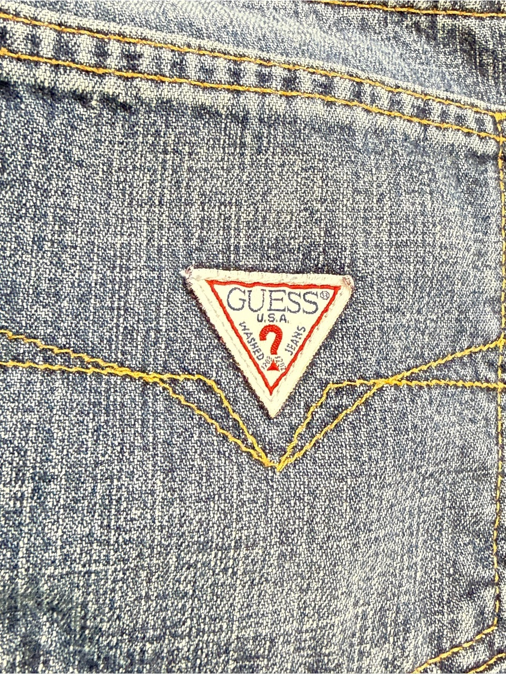 GUESS?: Women's Vintage Jeans, Classic Straight Blue Denim Size 32 - Picture 11 of 11